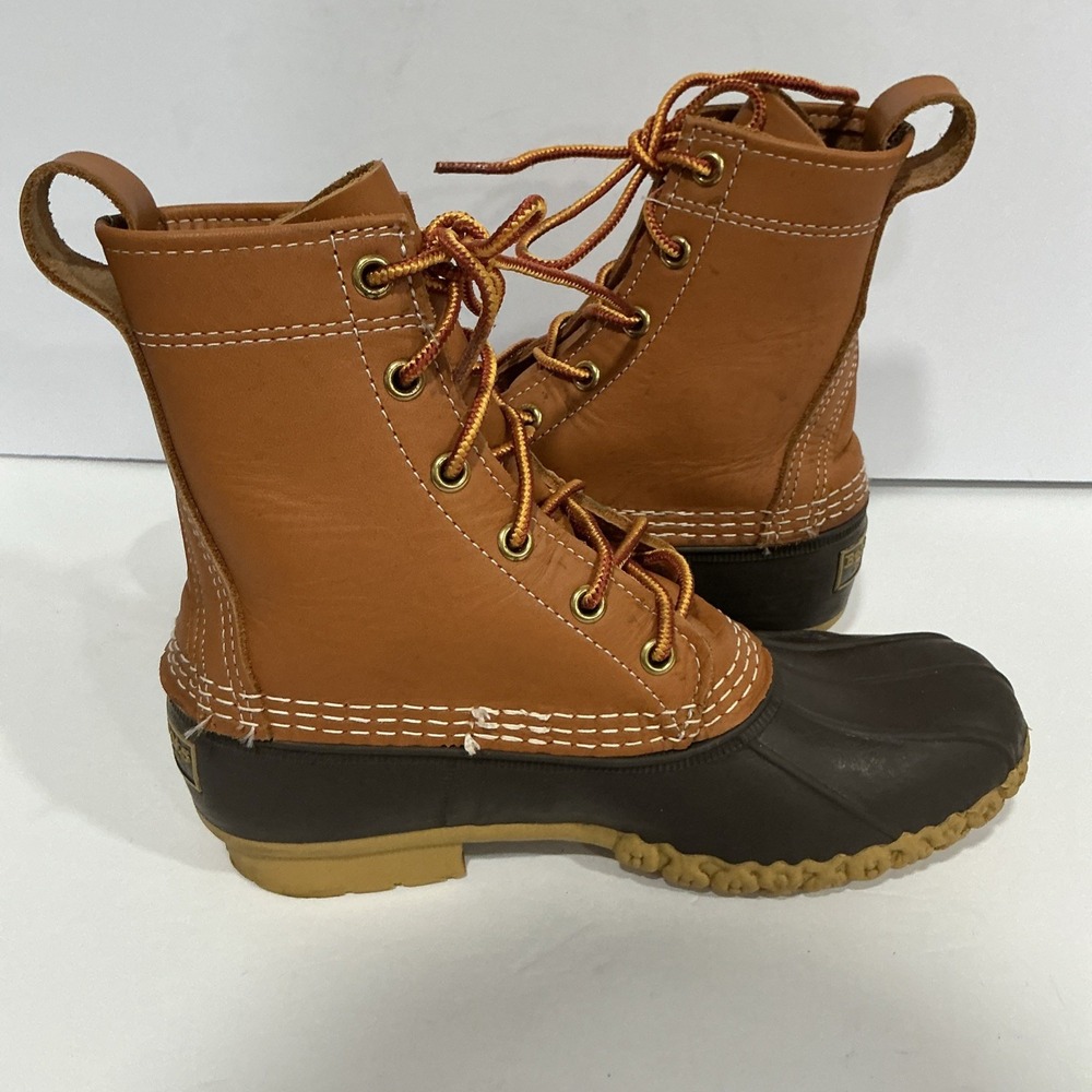 L.L. Bean Duck Bean Boots Women's Size 6 M, Lace Up Waterproof Boot, Made In USA - Picture 6 of 11